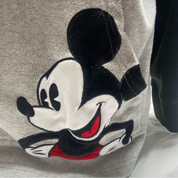 Disney | VTG Mickey Mouse half zip hoodie Fleece - Embroidered 2X - Picture 7 of 8